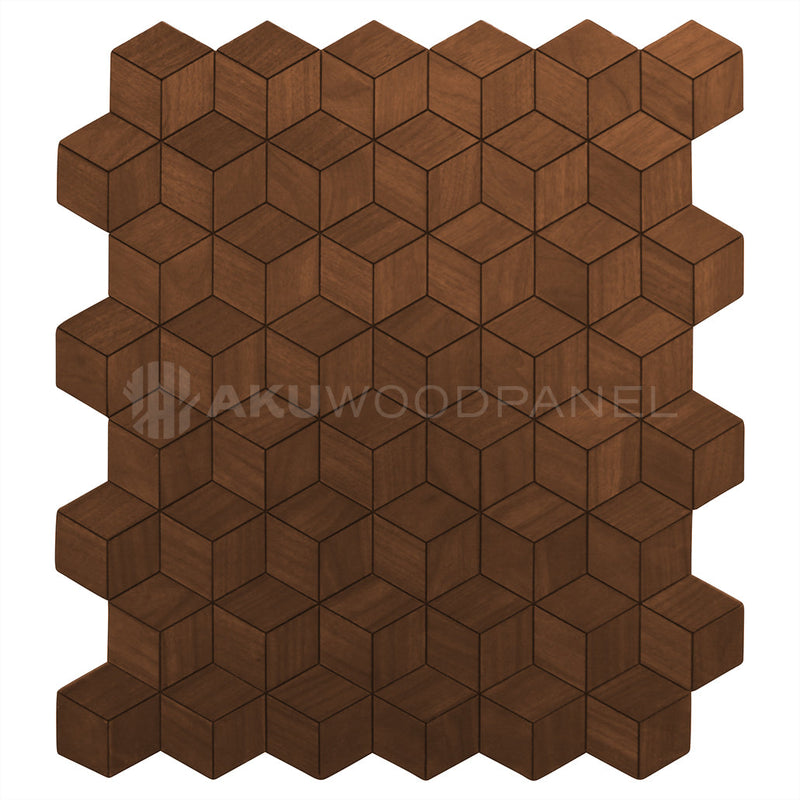 Dekoratives Holz-Wandpaneel, Lobelia - Smoked Brown